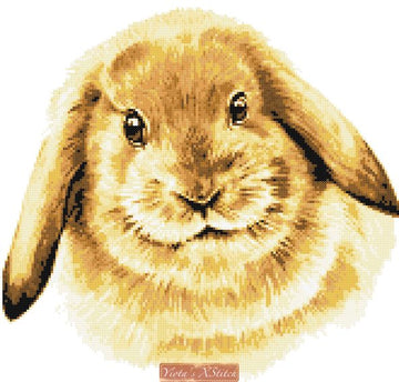 Fawn rabbit cross stitch kit
