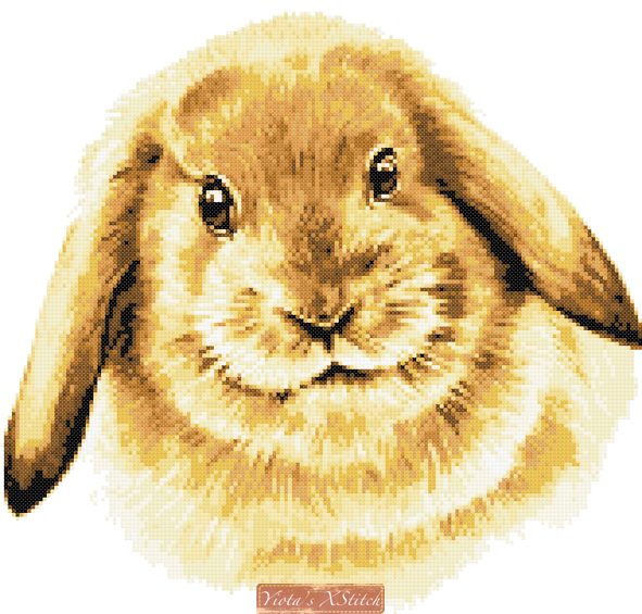 Fawn rabbit cross stitch kit - 1