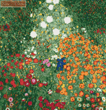 Flower garden by Klimt counted cross stitch kit