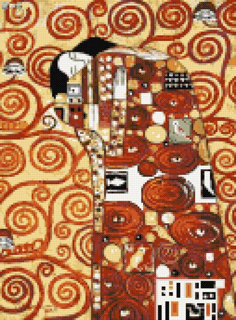 Fulfilment (v2) Klimt fine art counted cross stitch kit - 1