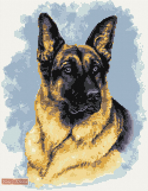 German Shepherd No4 counted cross stitch kit