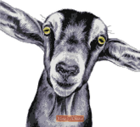 Goat cross stitch kit