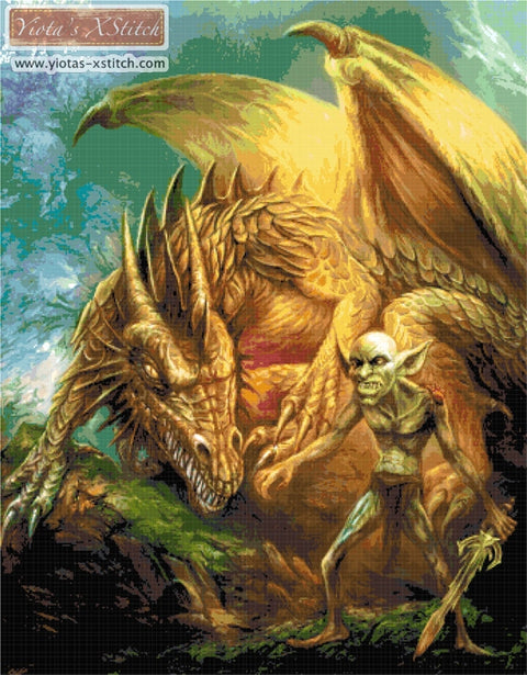 dragon cross stitch kit