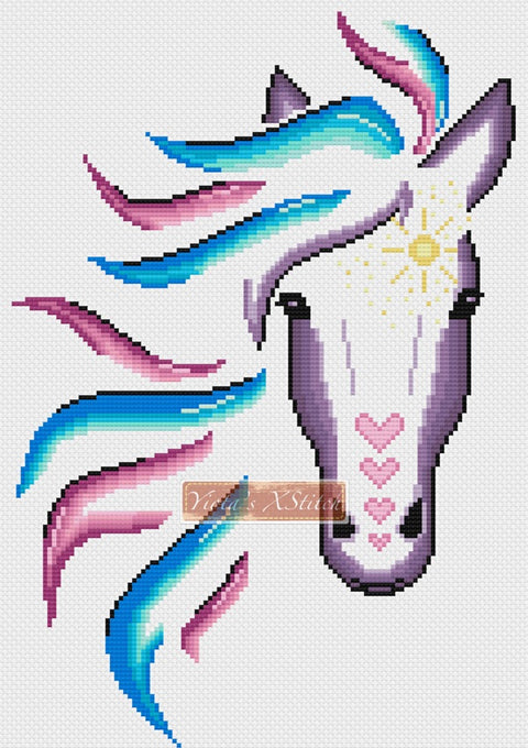 horse cross stitch