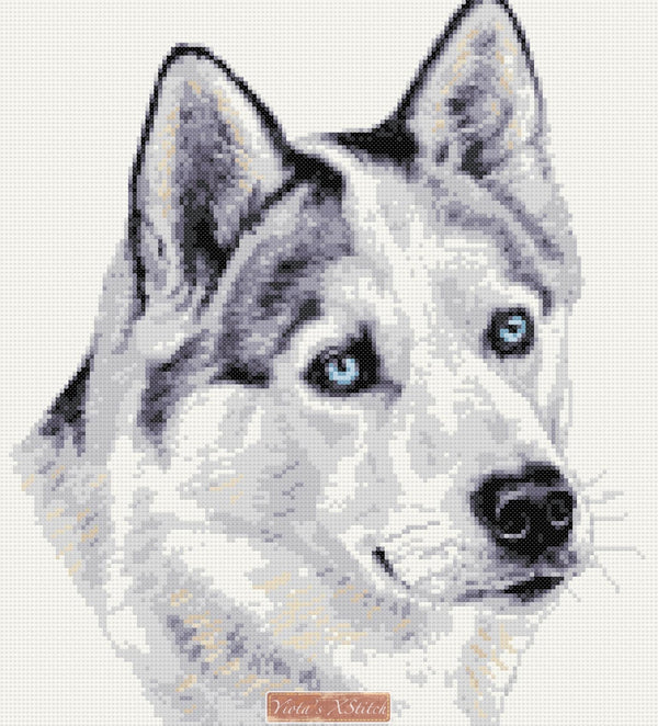 Husky (v2) counted cross stitch kit - 1