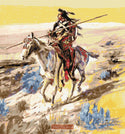 Indian with spear (v2) counted cross stitch kit - 1
