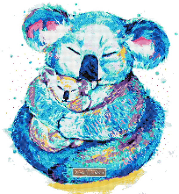 Kuddly Koalas modern cross stitch kit - 1