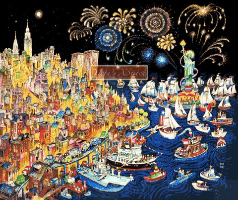 Liberty New York, large and advanced counted cross stitch kit