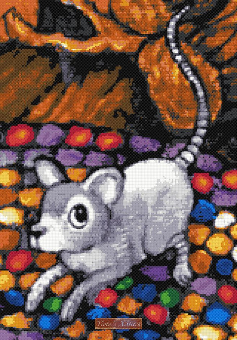 Little mouse counted cross stitch kit