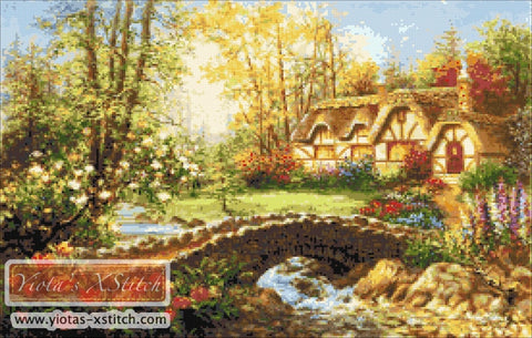 Magical home sweet home counted cross stitch kit