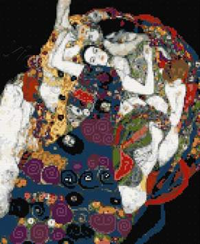 Maiden by Klimt counted cross stitch kit - 1