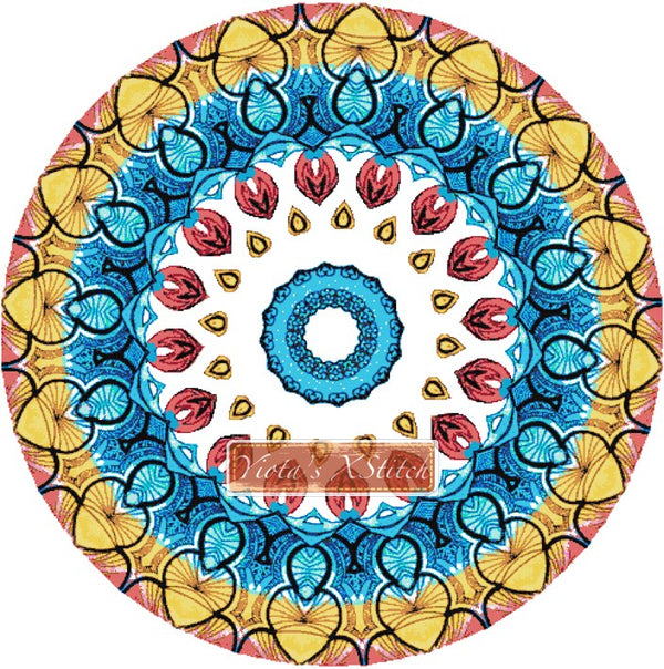 Mandala 10 counted cross stitch kit - 1