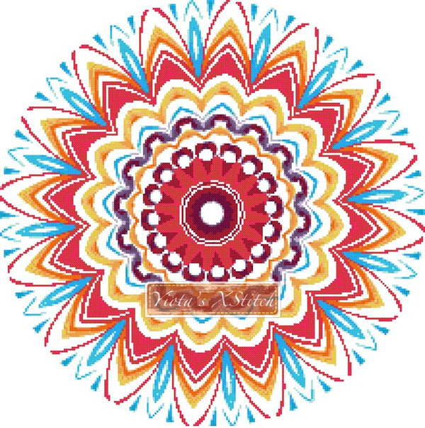 Mandala 07 counted cross stitch kit - 1