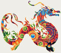 Mandala dragon counted cross stitch kit - 1
