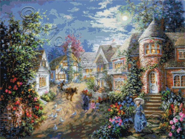 Moonlight splendour counted cross stitch kit - 1
