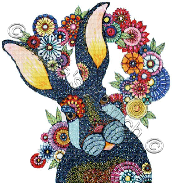Mr Rabbit cross stitch kit