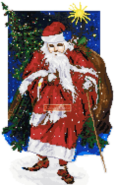 Santa cross stitch