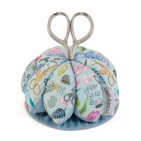 Pincushion with scissors