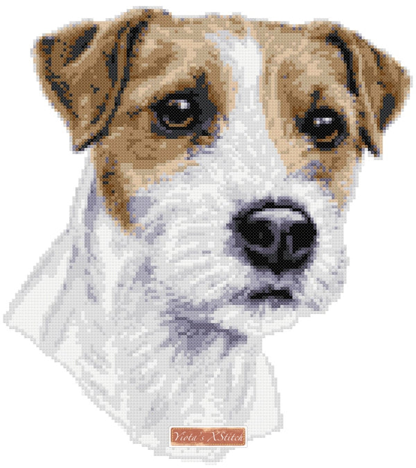 Parson Jack Russell (v2) cross stitch kit - 1