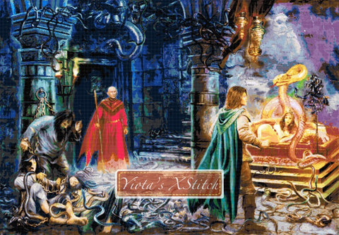 Queen of sorcery, fantasy counted cross stitch kit