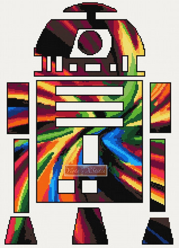 Kit de point de croix compté R2D2