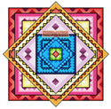 Rainbow mandala No1 cross stitch kit - 1