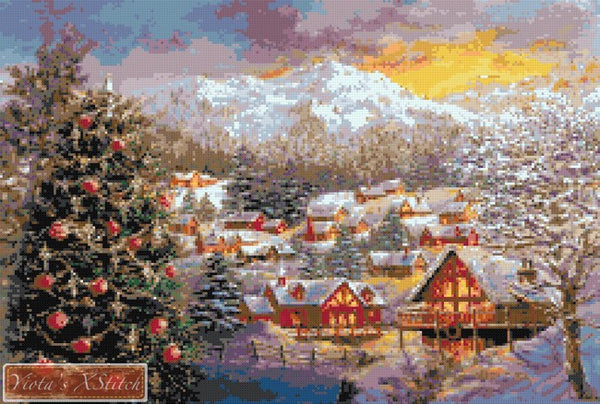 Seasons greetings counted cross stitch kit - 1
