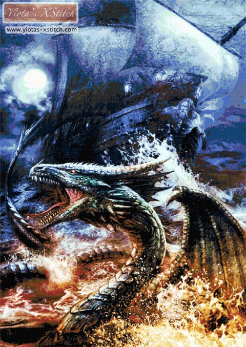 dragon cross stitch kit