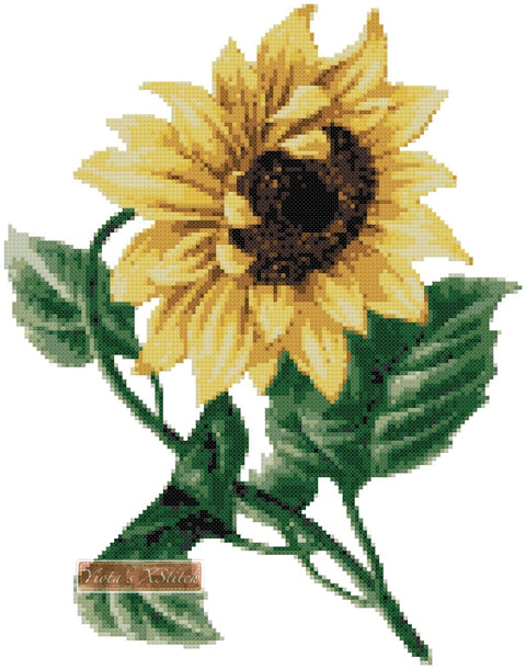 sunflower cross stitch kit