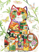 Sushi cat large advanced cross stitch kit - 1