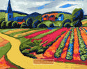 Landscape at the Tegersee modern cross stitch kit - 1