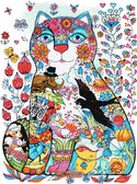 Thumbelina cat spring large cross stitch kit - 1