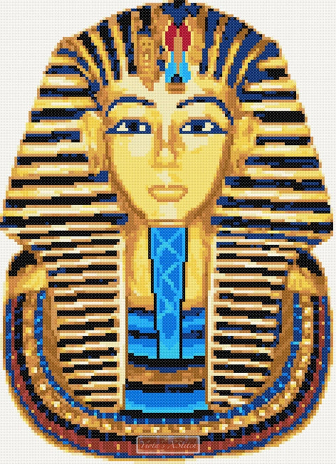 Tutankhamun cross stitch kit