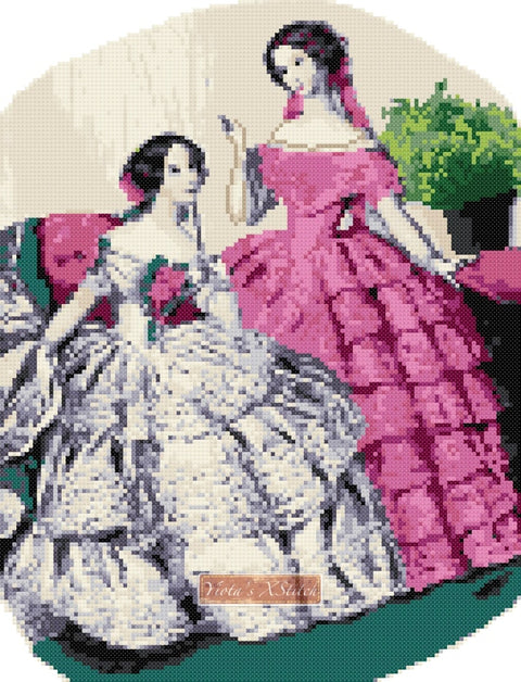 Victorian beauties v2 counted cross stitch kit