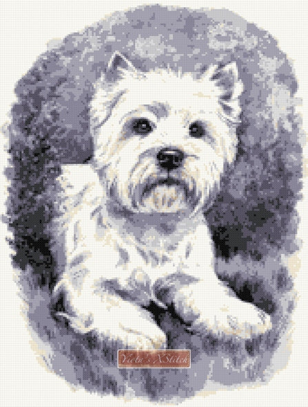 Westie No3 counted cross stitch kit - 1