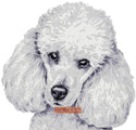 White poodle v2 counted cross stitch kit - 1
