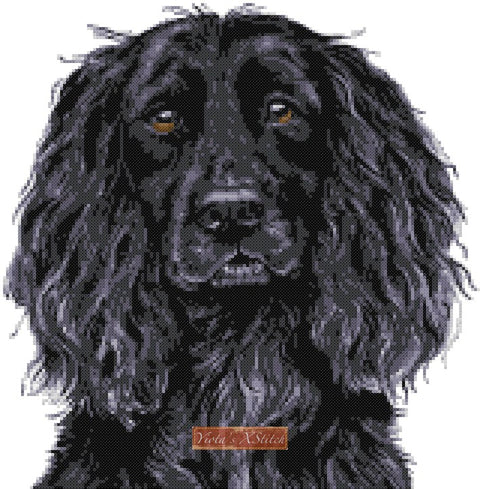 cocker spaniel cross stitch