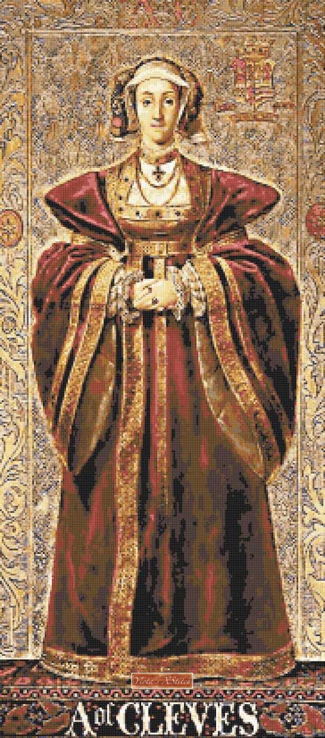 Anne of Cleves cross stitch kit - 1