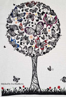 Butterfly tree cross stitch kit