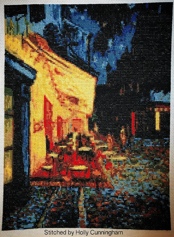 Cafe at night Van Gogh cross stitch kit