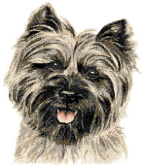 Cairn Terrier cross stitch kit