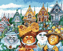 Painted cat ladies full coverage cross stitch kit - 1