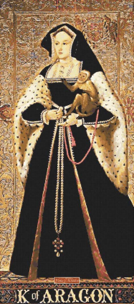 Catherine of Aragon cross stitch kit - 1