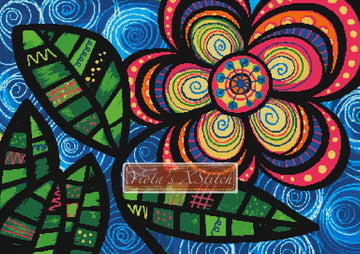 daisy cross stitch kit