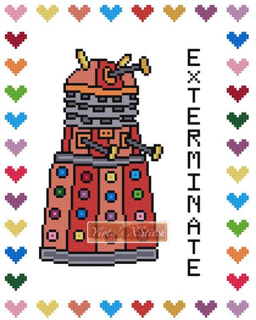 Exterminate cross stitch kit