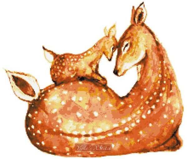 Doh a deer cross stitch kit - 1