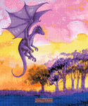 Purple dragon counted cross stitch kit - 1