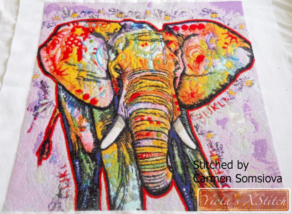 Elephant Dean Russo modern cross stitch kit - 2