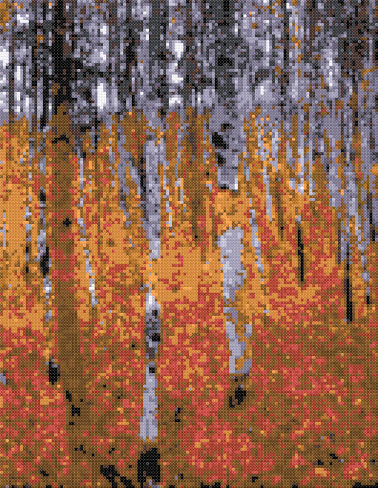 Forest (v2)  Klimt counted cross stitch kit - 1