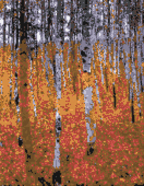 Forest (v2)  Klimt counted cross stitch kit
